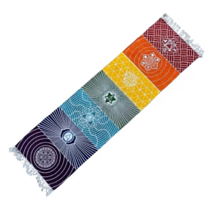 100% Katoenen Yogamat - 7 Chakra's - 60x200cm