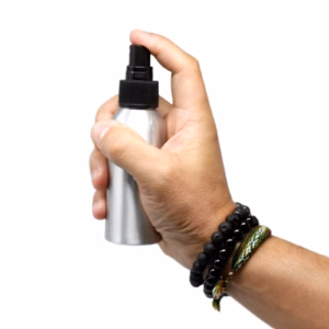 100 - Ml - Aluminiumflasche mit Schwarzem Sprühverschluss