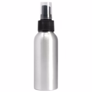 100 - Ml - Aluminiumflasche mit Schwarzem Sprühverschluss