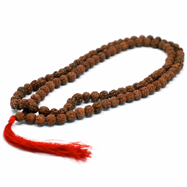 Mala Rudraksha 108 Perles - Marron