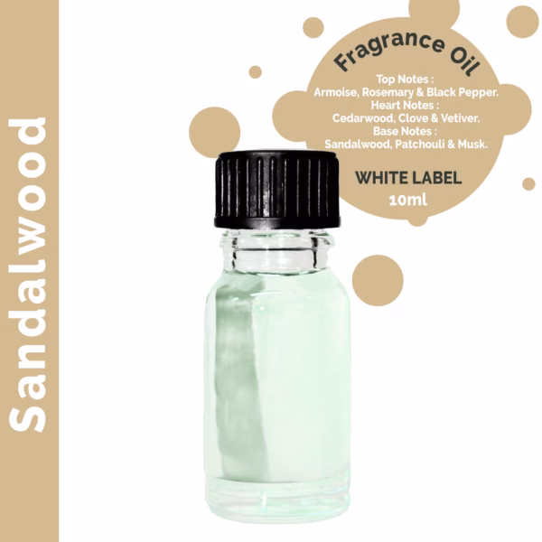 Bois de Santal - Huile Parfumée 10ml - Sans Etiquette