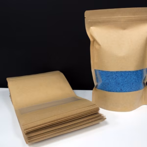 Pack de 50 Bolsas de Papel con Ventana 16x24cm