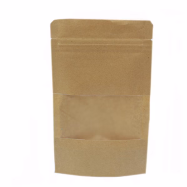 Pack de 50 Bolsas de Papel con Ventana 16x24cm