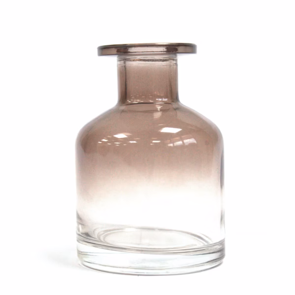 Glazen Alchimist Diffusie Fles - Ovaal 140ml - Kleur Houtskool