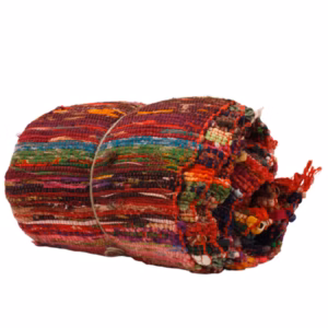 Alfombra de Trapo de Lujo de 150x90cm - Rojo