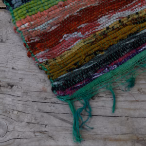 Indiase Recycled Tapijt - Groen - 151x90cm