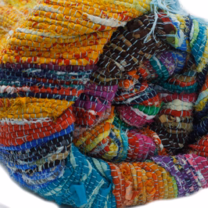 Indiase Recycled Tapijt - Blauw - 153x90cm