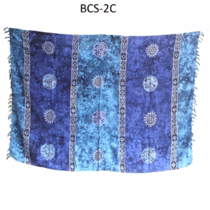 1x Bali Celtic Sarongs - Lucky Coins - 4 Assorted Colours