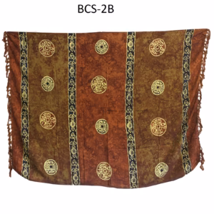 1x Bali Celtic Sarongs - Lucky Coins - 4 Assorted Colours