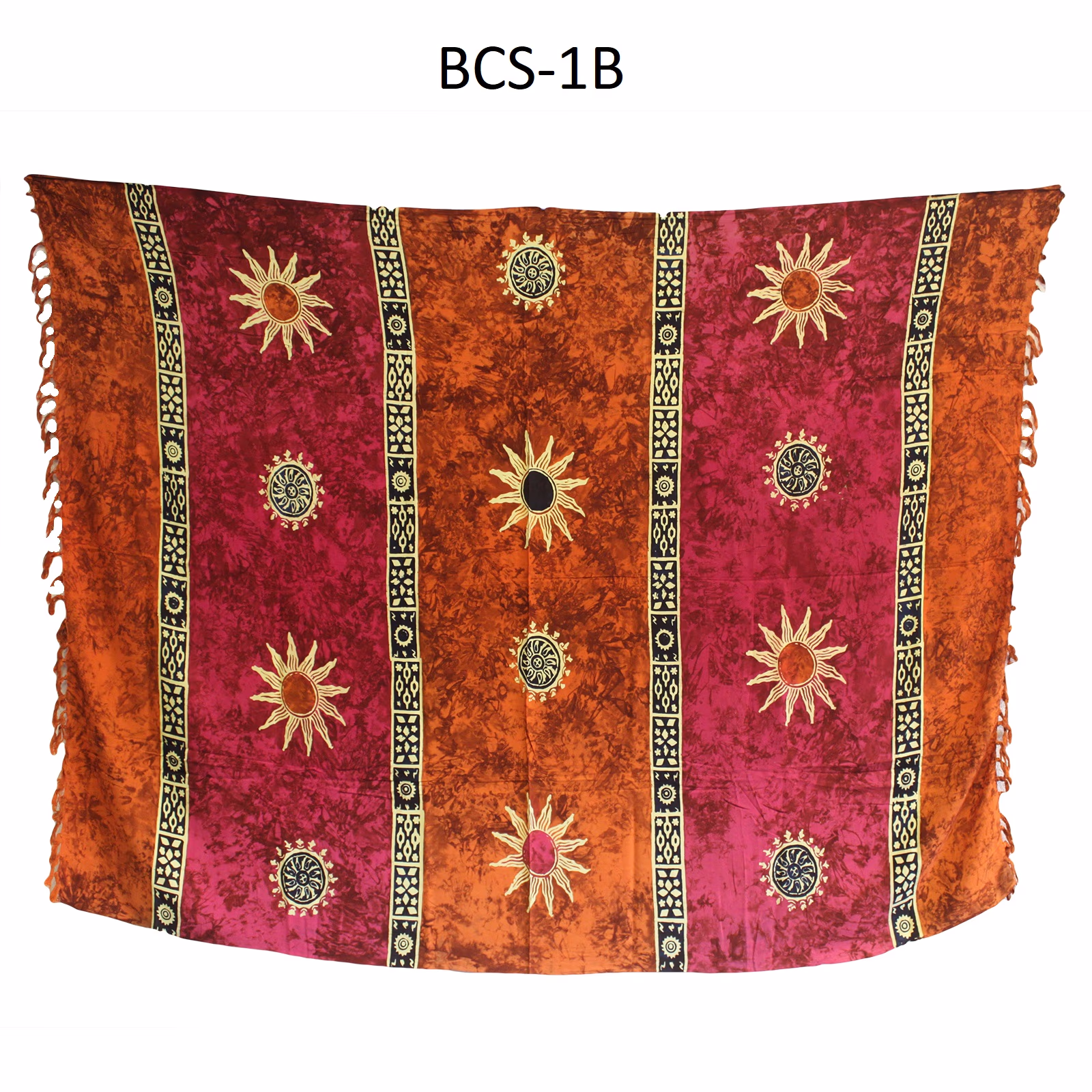 1x Bali Celtic Sarongs - Sun Symbols (4 Assorted Colours) 4 1X Bali Celtic Sarongs - Sun Symbols (4 Assorted Colours)