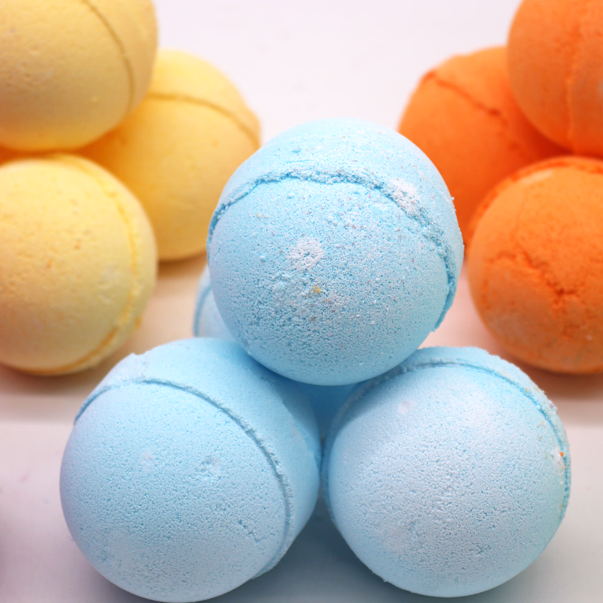 Bombas de Baño Lavanda y Mejorana 4 Bombas De Baño Lavanda Y Mejorana