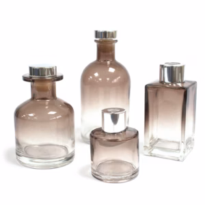 Flacon Diffuseur Antique Rond - Charbon - Sans Bouchon - 250ml