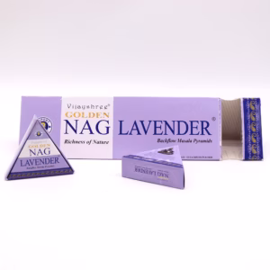 Cônes d'Encens à Refoulement Jumbo Golden Nag 42g - Lavande