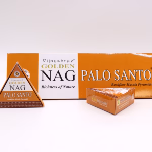 42g Jumbo Gullen Nag - Palo Santo Back Flow Røkelseskjegler