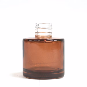 Bouteille Diffuseur Ronde - Ambrée - Sans Bouchon - 50ml