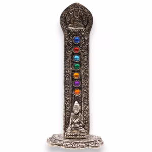 7 Chakra Tower Buddha Røgelsesholder 16x6x7cm