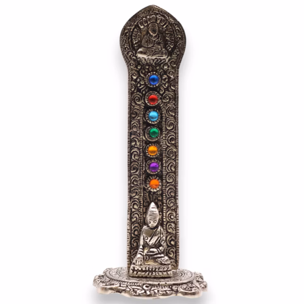7 Chakra Toren Boeddha Wierookhouder 16x6x7cm