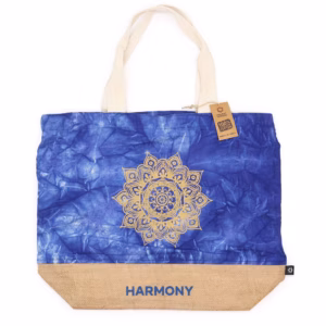 Naturtasche - Blue Stonewash - Mandala Harmonie