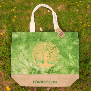 Ganz Natürliche Tasche - Green Stonewash - Lebensbaum - Verbindung