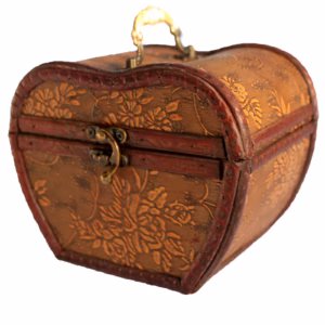 1920's Stijl Doos - Appelvorm - Bloem Motief
