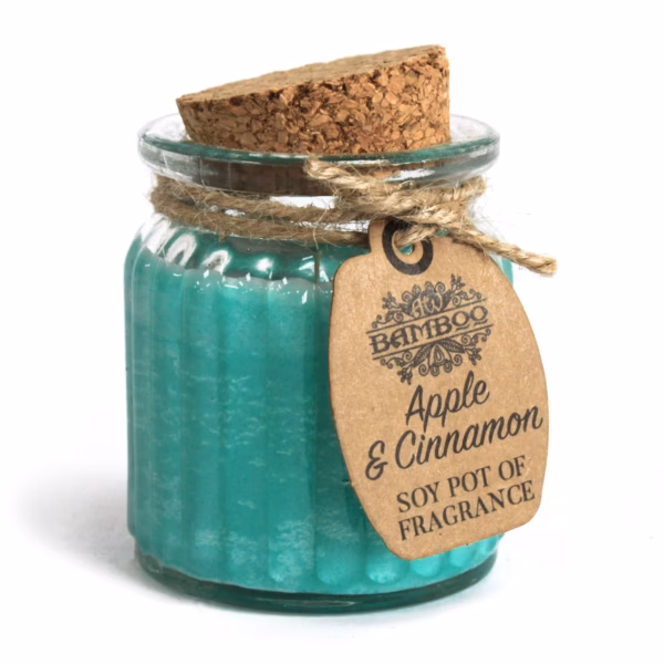 Bougies en Pot à la Cire de Soja - Pomme et Cannelle