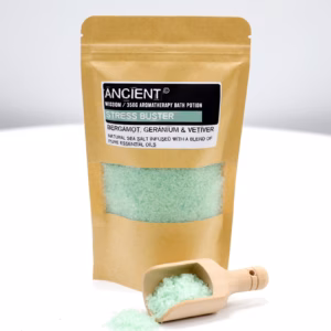 Aromaterapeutisk Badedrik i Kraftpose 350g - Stress Buster