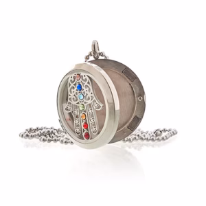 Halskjede / Halssmykke for Aromaterapi - Hamsa Chakra - 30mm