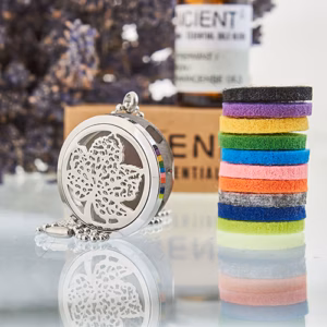 Collares Difusores de Aromaterapia 30mm - Hoja