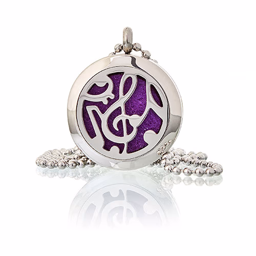 Collares Difusores de Aromaterapia 25mm - Nota Musical