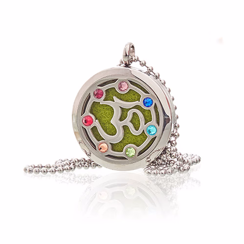 Smykkehalskjede med Aromaterapi - Om Chakra - 30mm