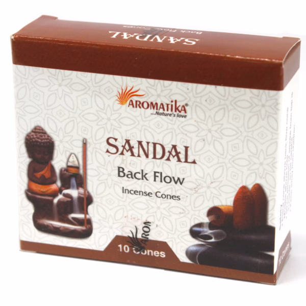 Aromatika Backflow Rökelskoner - Sandelträ