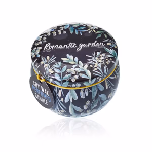 Sojawas Kaars in Decoratief Blik - Thee & Roos - 120gr