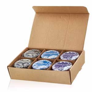 Sojawas Kaars in Decoratief Blik - Thee & Roos - 120gr
