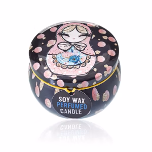 Velas Artisticas de Hojalata - Muñecas Rusas - Muñeca Azul