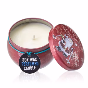 Sojawas Kaars in Decoratief Blik - Gekruide Sinaasappel - 120gr