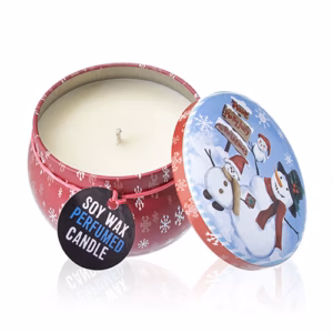 Sojawas Kaars in Decoratief Blik - Gekruide Sinaasappel - 120gr