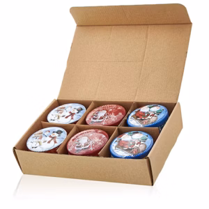 Sojawas Kaars in Decoratief Blik - Gekruide Sinaasappel - 120gr