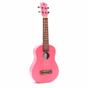 Håndlavet Ukulele - Klar Lyserød Finish (4 Strenge)