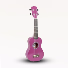 Artisan Made Ukulele - Bright Pink Finish - 4 String