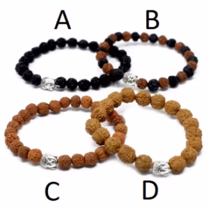 Pulseras Rudraksha Buddah - Surtido