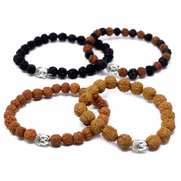 Pulseras Rudraksha Buddah - Surtido