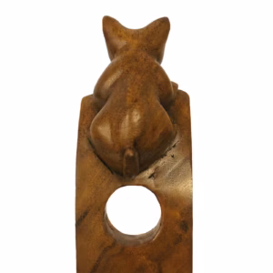 Porte Bouteilles en Bois de Suar Chat