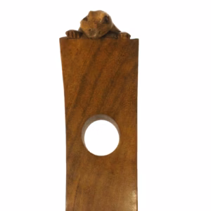 Porte Bouteilles en Bois de Suar Gecko