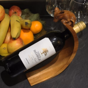 Porte Bouteilles en Bois de Suar Souris