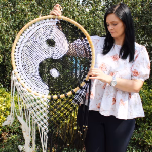 Attrape Rêve de Bali - Ying Yang XL 50cm