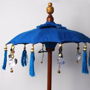 Bali Parasol - Bomuld - Turkis - 40cm