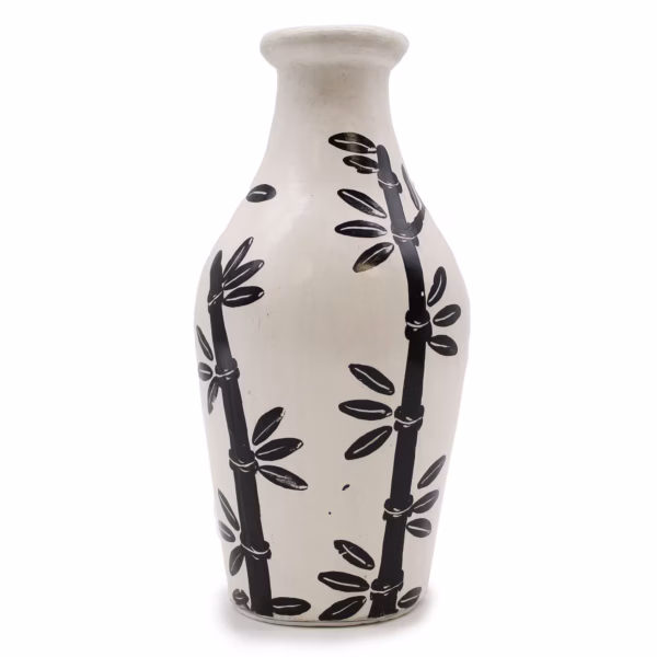 Vase med Bambusmotiv - Naturell