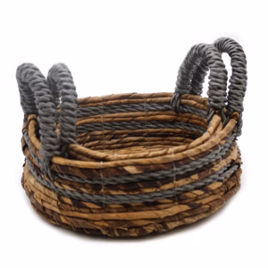 Bananenblad & Abu - Abu Raffia Mand - Set van 2