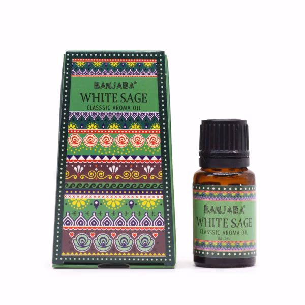 Aceite de Fragancia de la India Banjara 10ml - Salvia Blanca