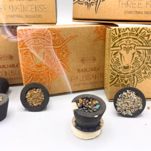 Banjara Resin Cups - White Sage